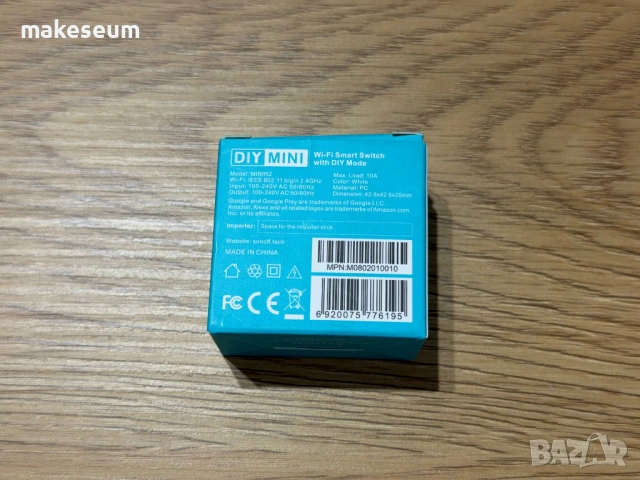 Sonoff Mini R2 смарт WiFi Реле, снимка 3 - Друга електроника - 53924907