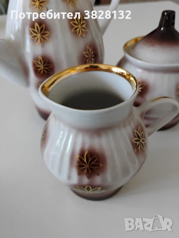 винтидж чайник, захарница и латиера от МФЗ, снимка 4 - Други ценни предмети - 51063457