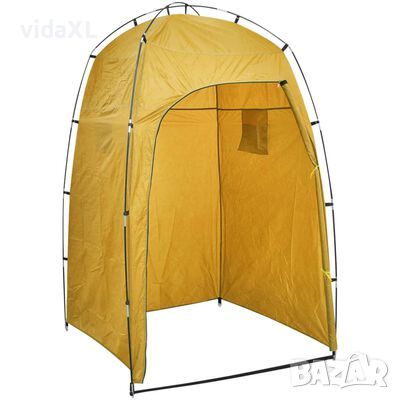 vidaXL Палатка за душ/WC/преобличане, жълта(SKU:93037, снимка 1 - Палатки - 45876457