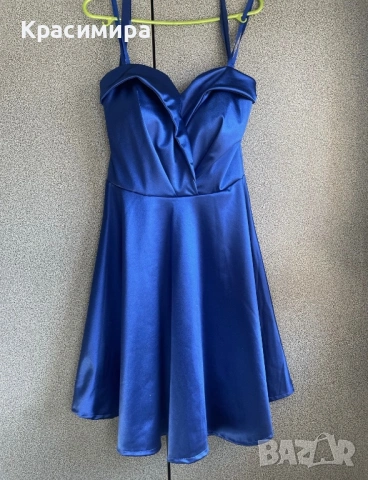 Синя рокля , снимка 3 - Рокли - 54244734