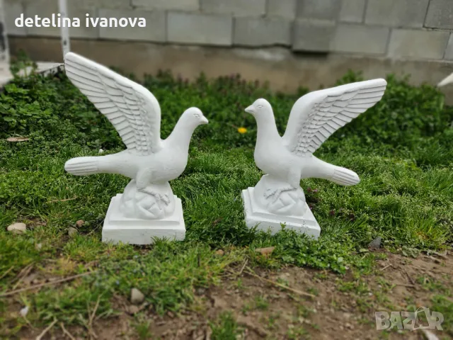 Бетонна фигура Гълъб, снимка 2 - Градински мебели, декорация  - 49673078