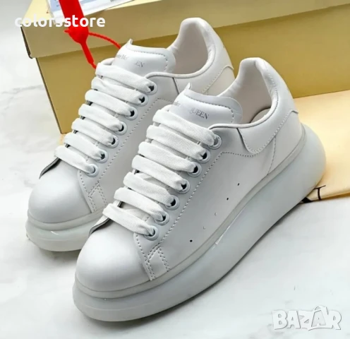 Дамски бели кецове Alexander McQueen/BR166s, снимка 3 - Маратонки - 50942937