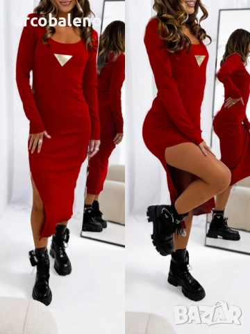 Дамска миди рокля Scarlett, 6цвята , снимка 7 - Рокли - 52829843