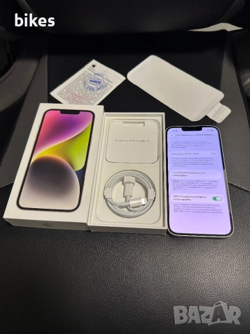 iPhone 14 white 128gb БЕЗУПРЕЧЕН, снимка 6 - Apple iPhone - 52748777