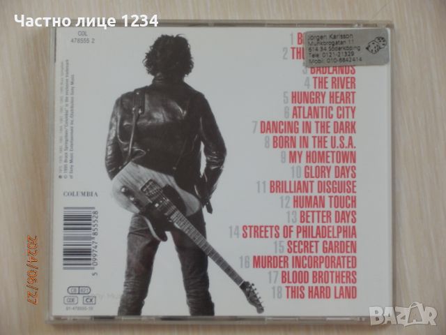 Bruce Springsteen - Greatest Hits - 1995, снимка 2 - CD дискове - 46457588