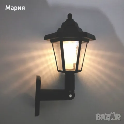 LED соларна стенна лампа H LED47, снимка 1