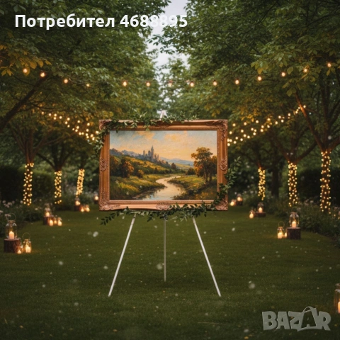 2бр/ Дървен статив за картини 63″ , VISWIN