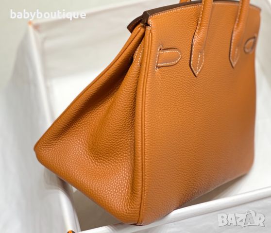 Hermes Birkin Golden brown, снимка 3 - Чанти - 45396647