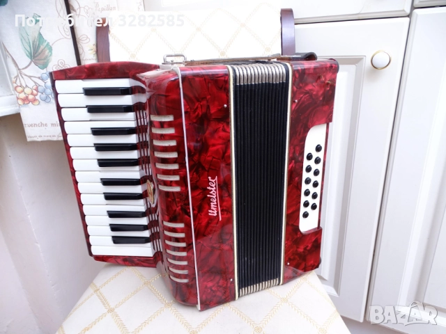 Акордеон Велтмайстер 12 баса, снимка 3 - Акордеони - 52454178