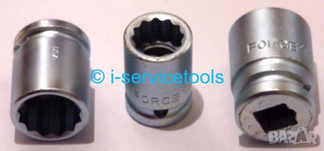 Ударна ВЛОЖКА Камък Ключ 10 12 14 17 19 22 мм Усилени Ключове Вложки Тресчотка ГЕДОРЕ кв.1/2" БАРТЕР, снимка 2 - Други инструменти - 51763550