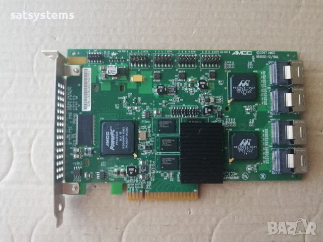 3ware AMCC 9650SE-12/16ML 16 Port SATA 256MB PCI-E x8 RAID Controller Card, снимка 1 - Други - 46461528