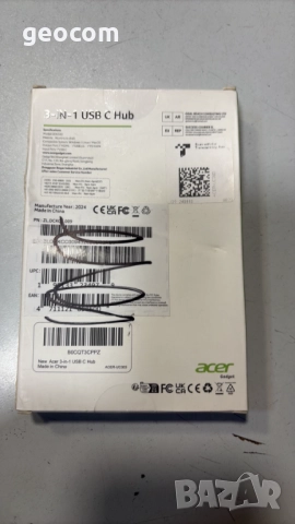 Acer 3in1 USB Type-C HUB (Нов,4K HDMI,USB 3.2,Type-C), снимка 2 - Друга електроника - 52531598