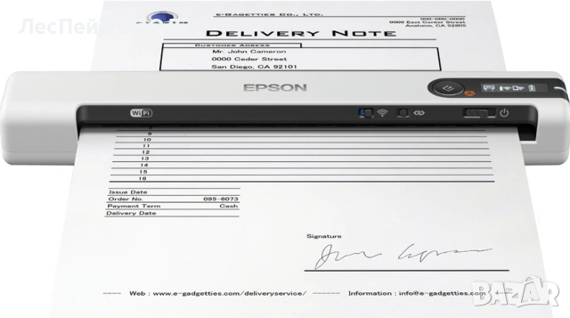 Epson WorkForce DS-80W скенер за документи, снимка 3 - Принтери, копири, скенери - 53521908