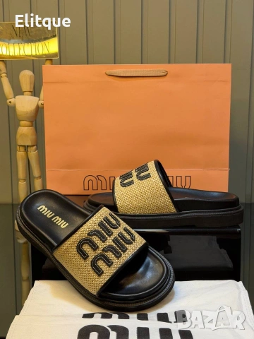 чехли miu miu , снимка 4 - Чехли - 54289359