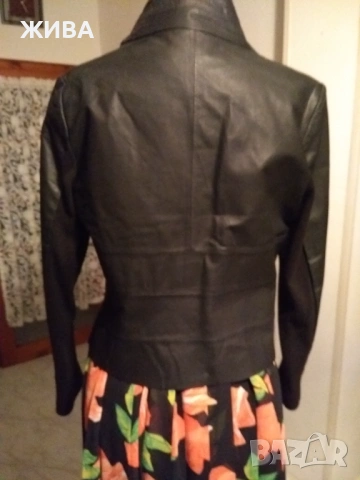 ЕСТЕСТВЕНА КОЖА черно дамско яке , снимка 3 - Якета - 53931608
