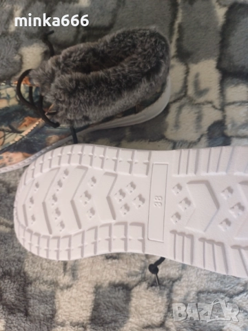 Ново!-Дамски боти с пух., снимка 3 - Дамски боти - 52879152