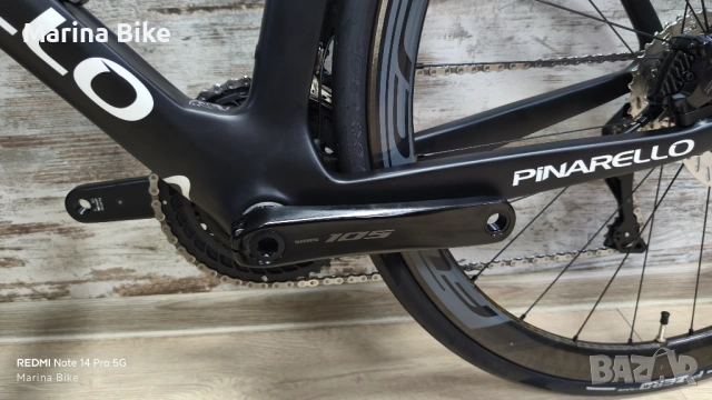 Карбонов шосеен велосипед Pinarello Prince TiCR Disc 105 Di2 Fulcrum Wind| 51.5, снимка 15 - Велосипеди - 53167336