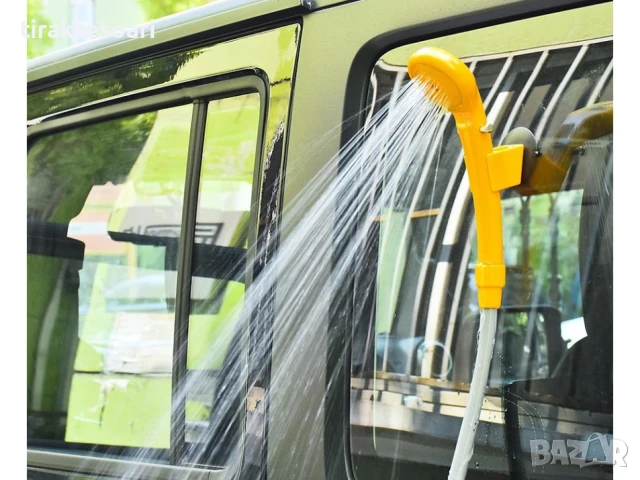 Преносим къмпинг душ с помпа – 12V за автомобил и външна употреба, снимка 9 - Аксесоари и консумативи - 51034129