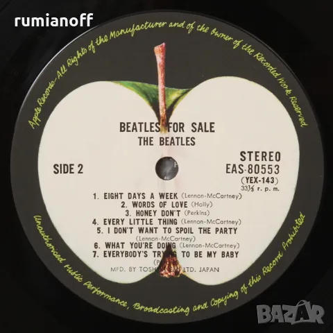 The Beatles – Beatles For Sale (Japanese press) / LP, снимка 6 - Грамофонни плочи - 47019605