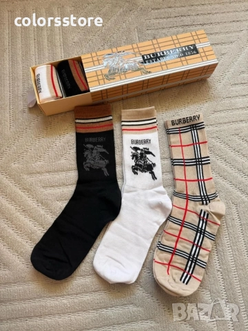 Луксозни мъжки чорапи Burbarry/IM60p, снимка 3 - Мъжки чорапи - 51739951