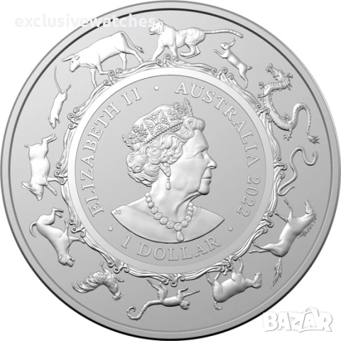 1 унция сребърна монета Австралия RAM Лунен тигър 2022 - налични 2 бр. , снимка 2 - Нумизматика и бонистика - 53283271