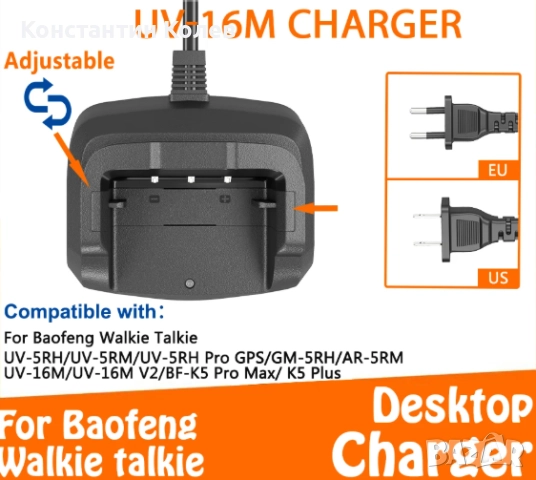 Докинг станция за Baofeng радиостанция