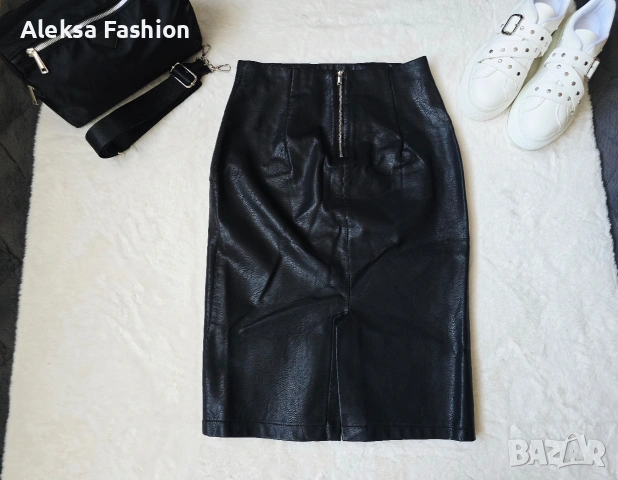 Кожена пола , снимка 2 - Поли - 47560252