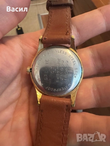Roamer Винтидж позлатен часовник, снимка 5 - Мъжки - 54292076