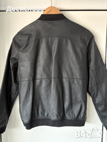 Кожено яке Детско кожено яке на Mango, снимка 2 - Детски якета и елеци - 53623986