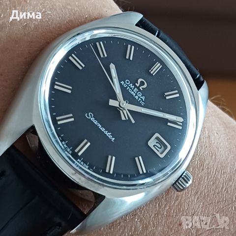 Omega Seamaster Автоматичен, Черен циферблат, 36 мм, Дата, 24 Камъка, снимка 11 - Мъжки - 46692811