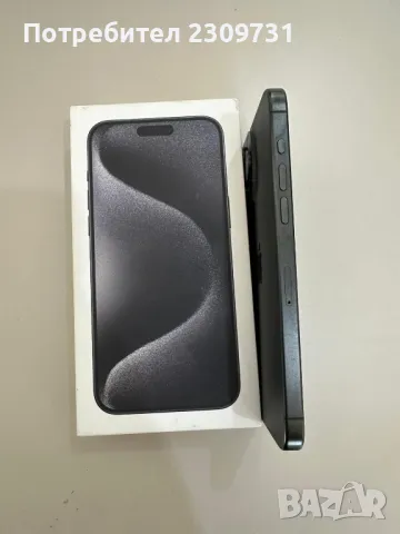 СПЕШНО Iphone 15 pro max black titanium, снимка 4 - Apple iPhone - 47410247