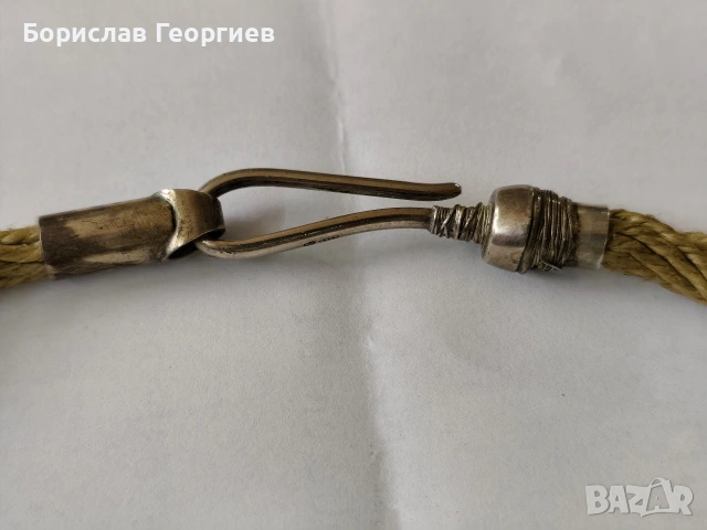 Старо сребърно колие 925, снимка 2 - Колиета, медальони, синджири - 53492182