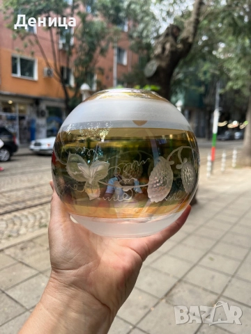 Кристална ваза на Joska Ръчна гравюра и налични етикети , снимка 4 - Вази - 51638133