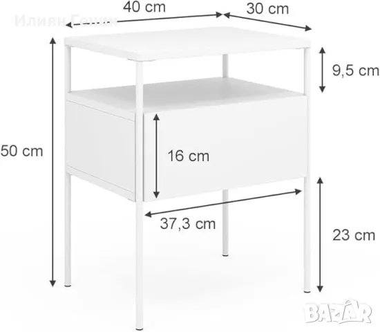 Нощно шкафче, снимка 4 - Шкафове - 49625586