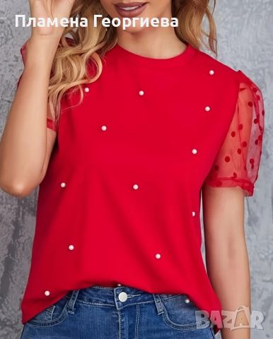 Дамска блуза, снимка 2 - Тениски - 45150093