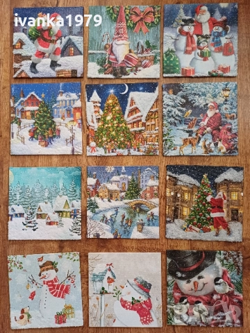 Коледни пана 18,2/25,7см и 15/15см, снимка 7 - Коледни подаръци - 48430736