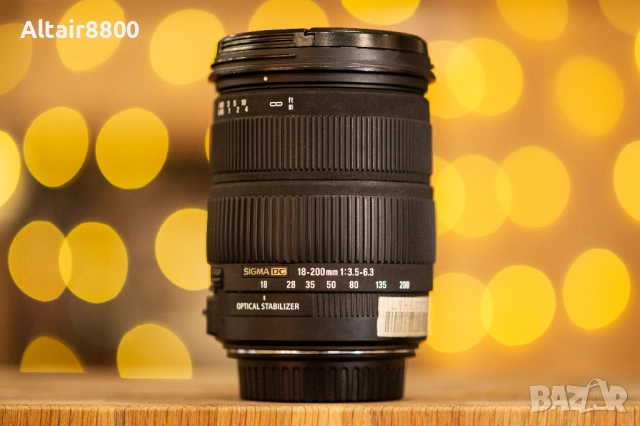 Sigma 18-200mm f/3.5-6.3 DC OS EF-S обектив Канон, снимка 3 - Обективи и филтри - 51762437