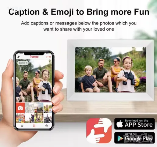 Дигитална фото рамка 10.1 Frameo wifi, снимка 1