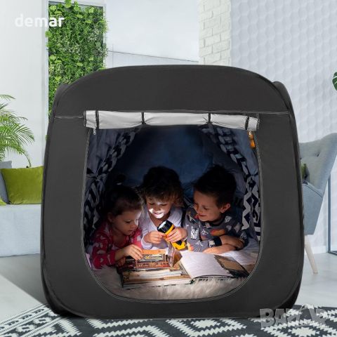 Палатка Tanniws Pop-Up Tent Sensory Den сребърна вътрешна облицовка и чанта за пътуване