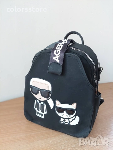 Черна раница Karl Lagerfeld кодSG-Z40, снимка 3 - Раници - 44759448