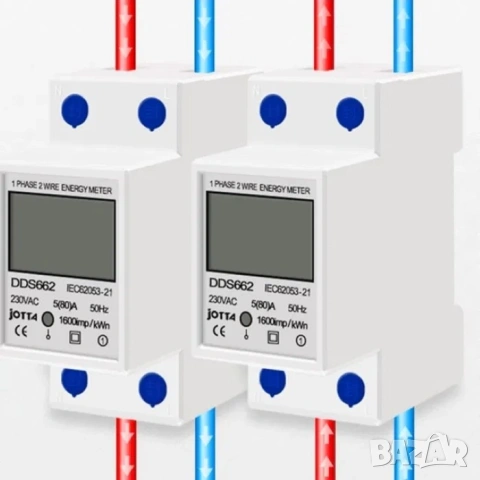 Контролен подотчетен монофазен електромер за DIN шина 80А, снимка 3 - Други машини и части - 53275031