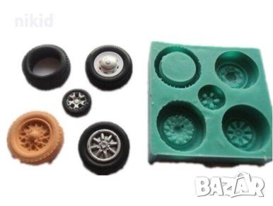5 вида гума гуми силиконов молд форма за торта украса фондан, снимка 2 - Форми - 27169600