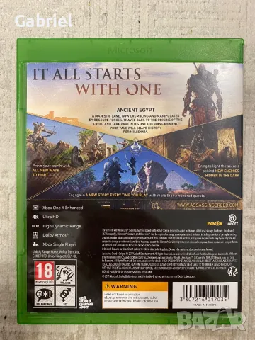 Assassin’s Creed Origins Xbox One, снимка 3 - Игри за Xbox - 48089639