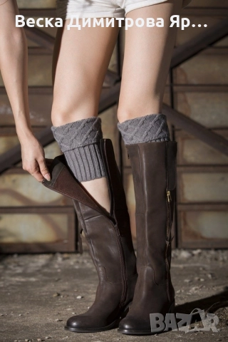 Плетени дамски чорапи, гети, снимка 17 - Други - 52643691