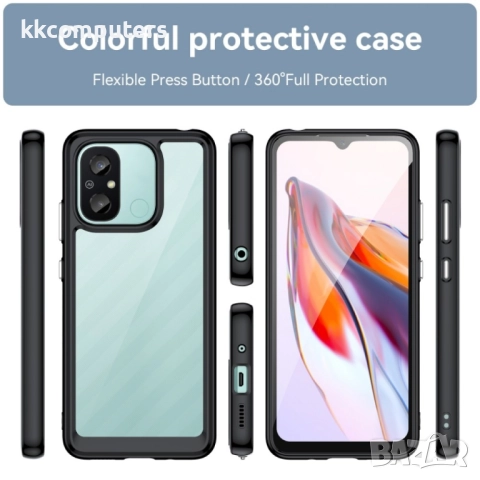 Xiaomi Redmi 12C / 11A Силиконов Калъф Transparent TPU и Протектор, снимка 10 - Резервни части за телефони - 52638558