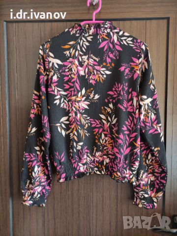 цветна офис блуза , снимка 1 - Блузи с дълъг ръкав и пуловери - 45156943