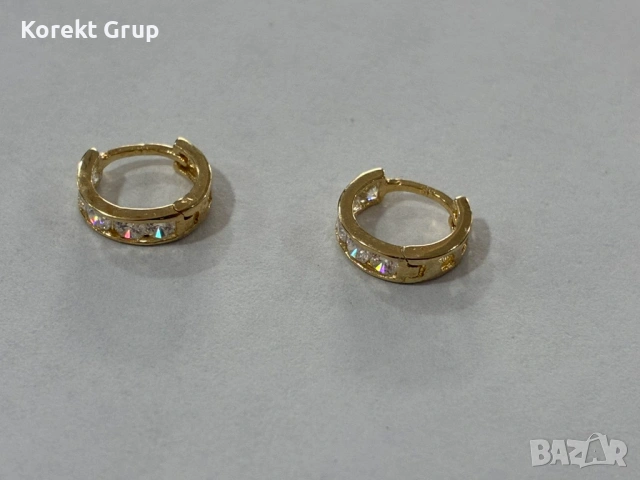 Детски обеци 14к , снимка 2 - Обеци - 54135538