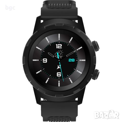 НОВ Часовник Smartwatch Allview Hybrid T, Black - 24 месеца гаранция 24 Месеца пълна гаранц, снимка 1 - Смарт часовници - 46455945
