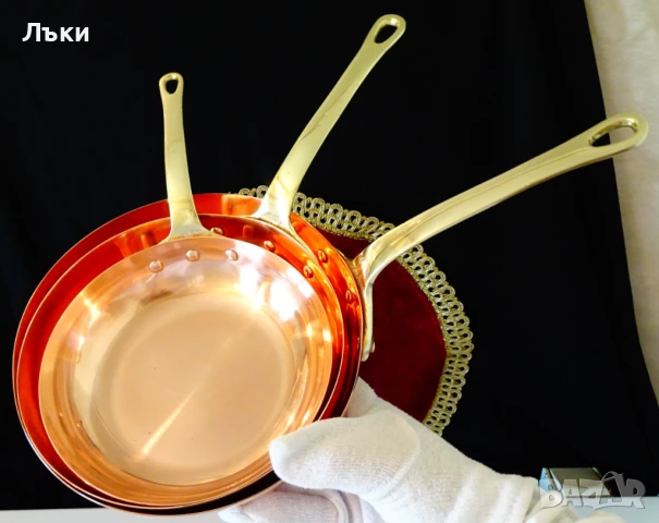 Меден тиган,чиста червена мед 500 гр. , снимка 13 - Антикварни и старинни предмети - 50449754