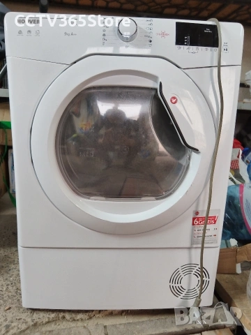 Заглавие: Сушилня Hoover Link 9kg (HL H9A2DE-S) – за части / дефектна, снимка 4 - Сушилни - 54006317